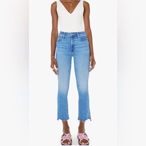 Mother The Looker Ankle Fray jeans